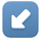 Seta Para Baixo E Para A Esquerda para Huawei HarmonyOS 5.0