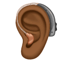 Вухо зі слуховим апаратом: темний тон шкіри для Huawei HarmonyOS 5.0