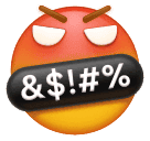 Face with Symbols on Mouth for Huawei HarmonyOS 5.0