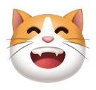 Rosto De Gato Sorrindo Com Olhos Sorridentes para Huawei HarmonyOS 5.0