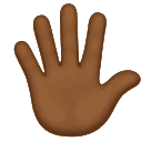 Hand with Fingers Splayed: Medium-Dark Skin Tone для Huawei HarmonyOS 5.0