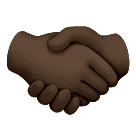 Рукостискання: дуже темний тон шкіри для Huawei HarmonyOS 5.0