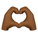 Mãos Em Coração: Pele Morena Escura para Huawei HarmonyOS 5.0