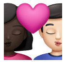 Поцілунок-чоловік: темний тон шкіри, жінка: світлий тон шкіри для Huawei HarmonyOS 5.0