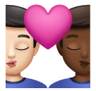 Beijo: Homem, Homem, Pele Clara, Pele Morena Escura para Huawei HarmonyOS 5.0