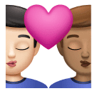 Beijo: Homem, Homem, Pele Clara, Pele Morena para Huawei HarmonyOS 5.0