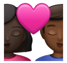 Beijo: Mulher, Homem, Pele Escura, Pele Morena Escura para Huawei HarmonyOS 5.0