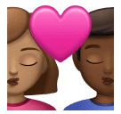 Beijo: Mulher, Homem, Pele Morena, Pele Morena Escura para Huawei HarmonyOS 5.0