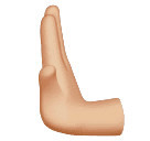 Mão empurrando para a esquerda: tom de pele médio-claro para Huawei HarmonyOS 5.0