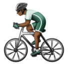 Homem Ciclista: Pele Morena Escura para Huawei HarmonyOS 5.0