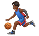 Homem Jogando Basquete: Pele Morena Escura para Huawei HarmonyOS 5.0