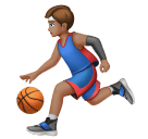 Homem Jogando Basquete: Pele Morena para Huawei HarmonyOS 5.0