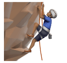 Чоловік піднімається по скелі: середній тон шкіри для Huawei HarmonyOS 5.0