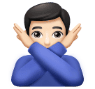 Homem Fazendo Gesto De “Não”: Pele Clara para Huawei HarmonyOS 5.0