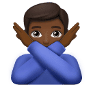 Homem Fazendo Gesto De “Não”: Pele Morena Escura para Huawei HarmonyOS 5.0