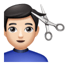 Homem Cortando O Cabelo: Pele Clara para Huawei HarmonyOS 5.0