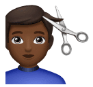 Homem Cortando O Cabelo: Pele Morena Escura para Huawei HarmonyOS 5.0