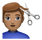 Homem Cortando O Cabelo: Pele Morena para Huawei HarmonyOS 5.0