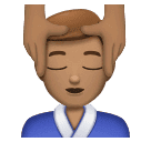 Homem Recebendo Massagem Facial: Pele Morena para Huawei HarmonyOS 5.0