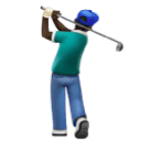 Чоловік грає в гольф: дуже темний тон шкіри для Huawei HarmonyOS 5.0