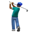 Homem Golfista: Pele Morena Escura para Huawei HarmonyOS 5.0