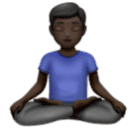 Homem Na Posição De Lótus: Pele Escura para Huawei HarmonyOS 5.0