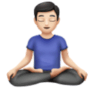 Homem na posição de Lotus: Tom de Pele Leve para Huawei HarmonyOS 5.0