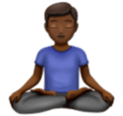 Homem Na Posição De Lótus: Pele Morena Escura para Huawei HarmonyOS 5.0