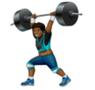 Homem Levantando Peso: Pele Morena Escura para Huawei HarmonyOS 5.0