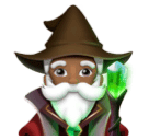 Homem Mago: Pele Morena Escura para Huawei HarmonyOS 5.0