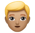 Man: Medium-Light Skin Tone, Blond Hair para Huawei HarmonyOS 5.0