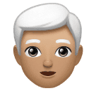 Homem: Tom de Pele Medium-Light, Cabelo Branco para Huawei HarmonyOS 5.0