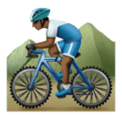 Homem Fazendo Mountain Bike: Pele Morena Escura para Huawei HarmonyOS 5.0