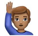 Homem Levantando A Mão: Pele Morena para Huawei HarmonyOS 5.0