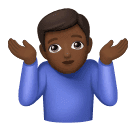 Homem Dando De Ombros: Pele Morena Escura para Huawei HarmonyOS 5.0