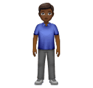 Homem Em Pé: Pele Morena Escura para Huawei HarmonyOS 5.0