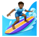 Homem Surfista: Pele Morena Escura para Huawei HarmonyOS 5.0