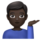 Homem Com A Palma Virada Para Cima: Pele Escura para Huawei HarmonyOS 5.0