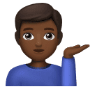 Homem Com A Palma Virada Para Cima: Pele Morena Escura para Huawei HarmonyOS 5.0