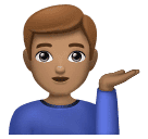 Homem Com A Palma Virada Para Cima: Pele Morena para Huawei HarmonyOS 5.0