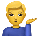 Homem Com A Palma Virada Para Cima para Huawei HarmonyOS 5.0