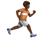 Homem correndo de frente para a direita: tom de pele médio-escuro para Huawei HarmonyOS 5.0