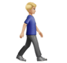 Homem caminhando de frente para a direita: tom de pele médio-claro para Huawei HarmonyOS 5.0