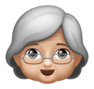 Пожилая женщина: светлый тон кожи для Huawei HarmonyOS 5.0