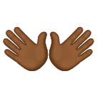 Mãos Abertas: Pele Morena Escura para Huawei HarmonyOS 5.0