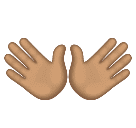 Mãos Abertas: Pele Morena para Huawei HarmonyOS 5.0