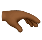 Palma Da Mão Virada Para Baixo: Pele Morena Escura para Huawei HarmonyOS 5.0