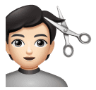 Pessoa Cortando O Cabelo: Pele Clara para Huawei HarmonyOS 5.0