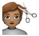 Pessoa Cortando O Cabelo: Pele Morena para Huawei HarmonyOS 5.0