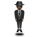 Pessoa De Terno Levitando: Pele Morena Escura para Huawei HarmonyOS 5.0